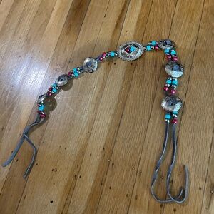 Bohemian Beaded waistband with Silver Accents